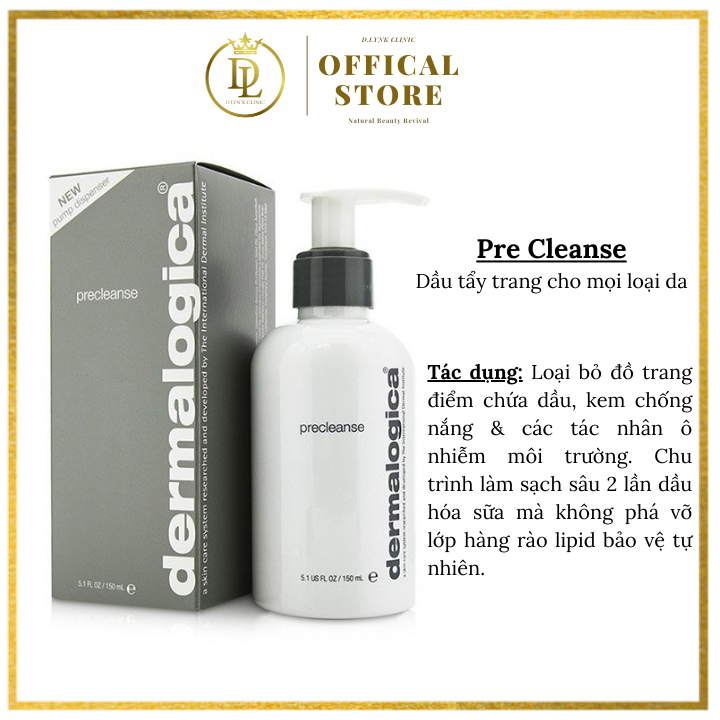 Dầu tẩy trang dành cho mọi làn da Dermalogica Pre Cleans 150ml