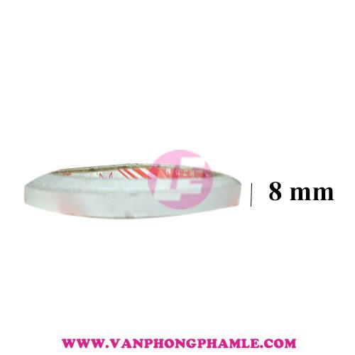 Băng keo 2 mặt 8 li ruột trắng 23 Yard