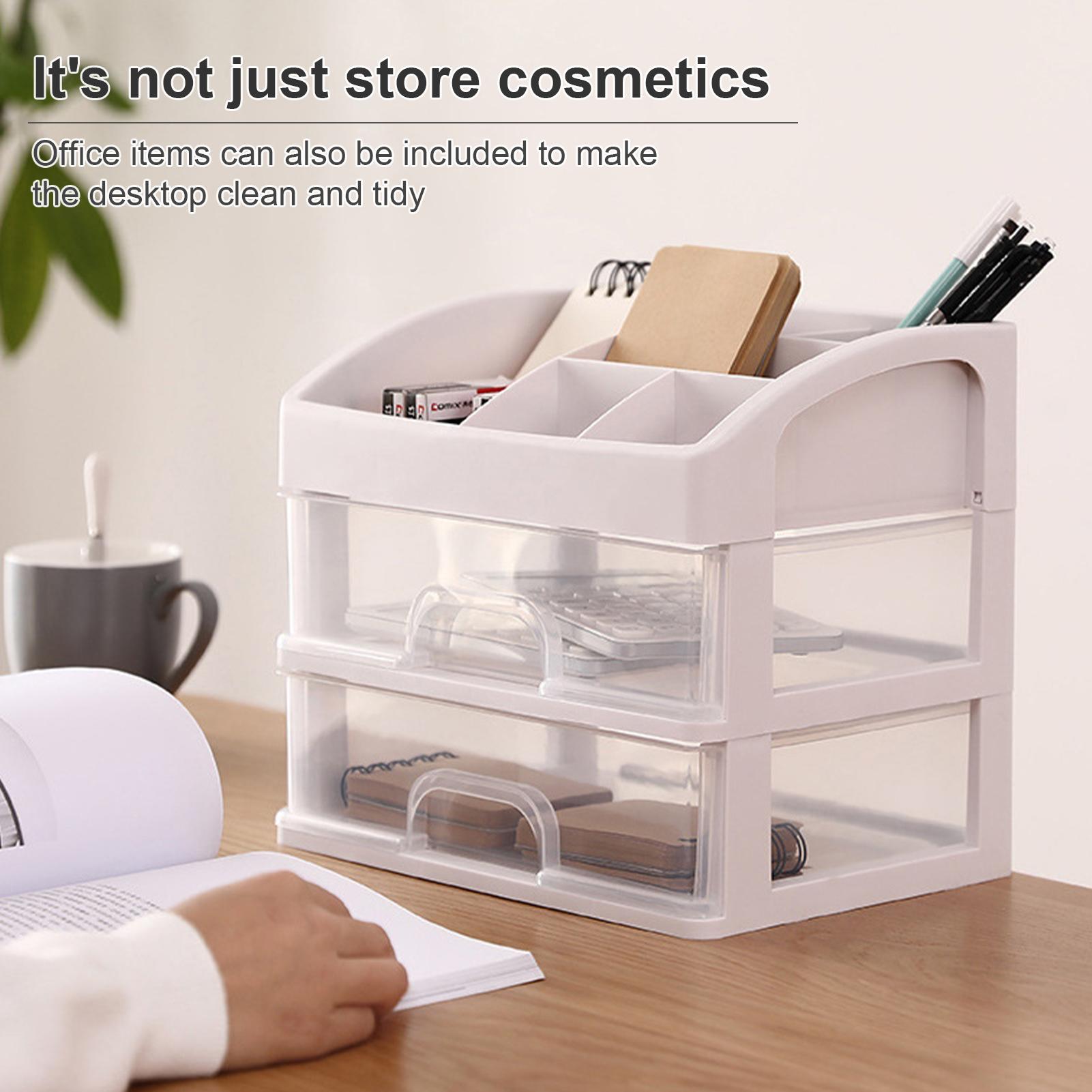 Hộp đựng dụng cụ makeup bằng nhựa có ngăn kéo