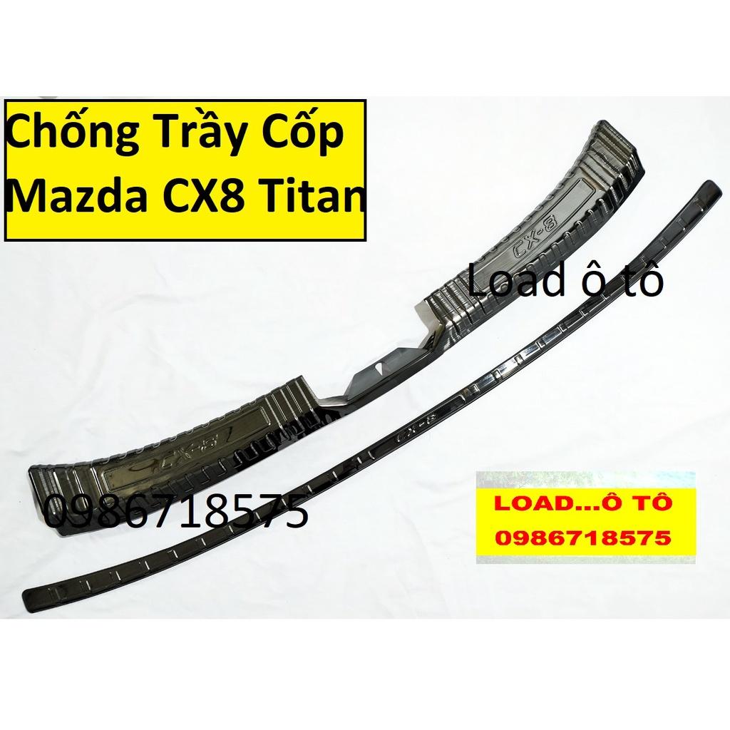 Bộ Chống Trầy Cốp Mazda CX8 2023-2018 Vân Titan Cao Cấp