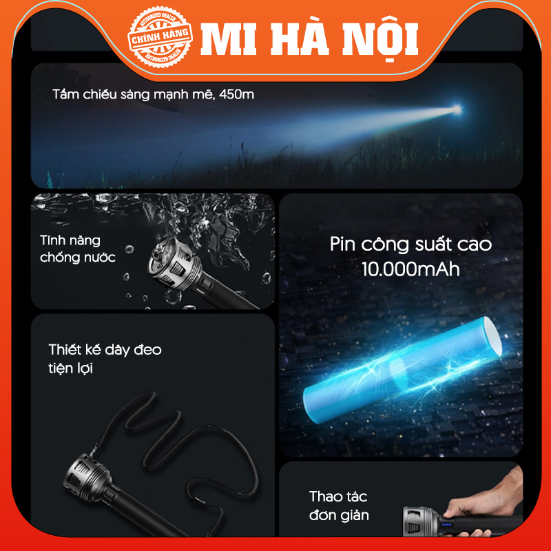 Đèn Pin Siêu Sáng Nextool Thunder NE20168 (pin 10000mAh)