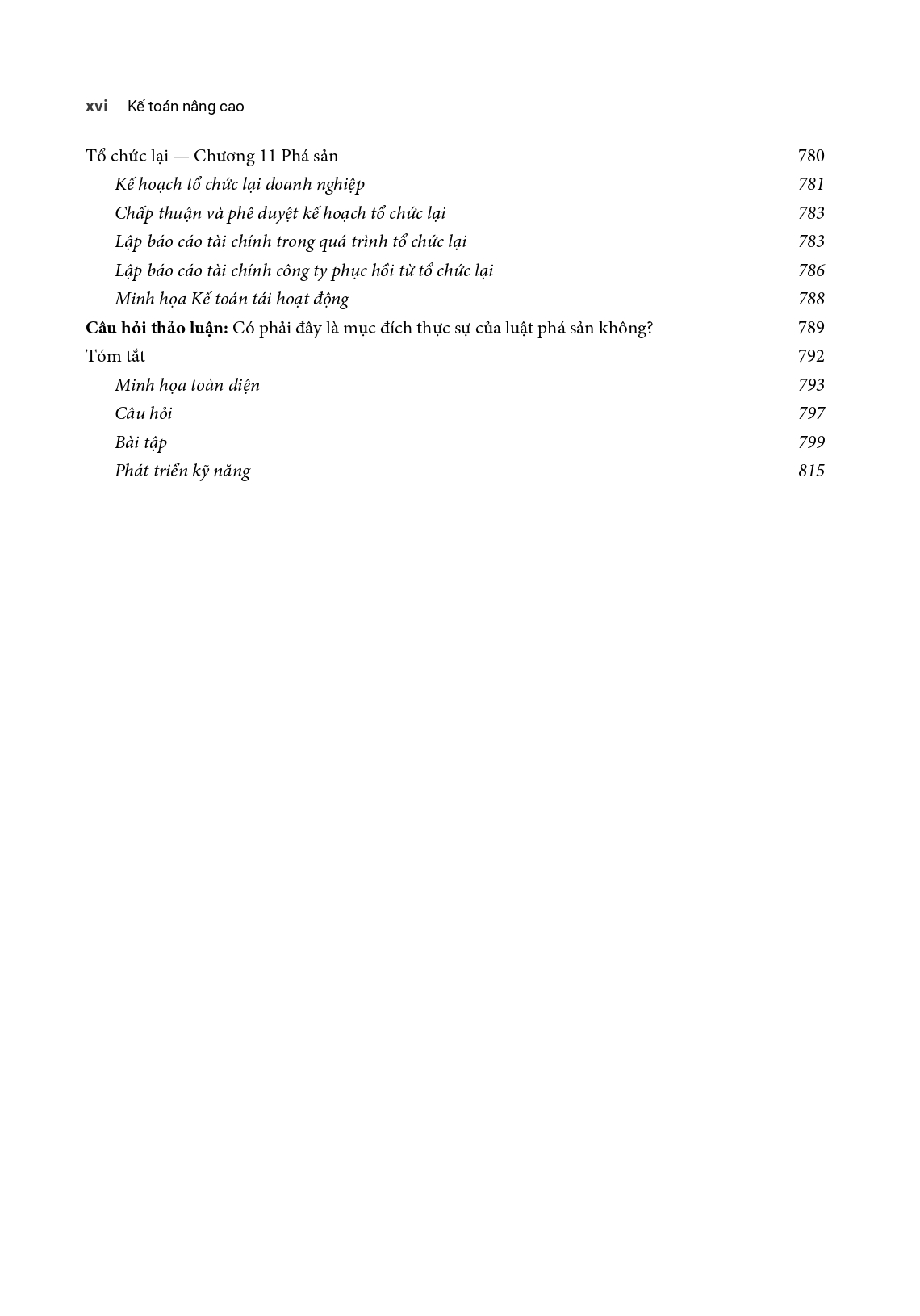 Kế toán nâng cao (Advanced Accounting)
