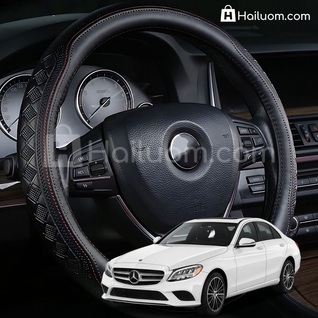 Bọc Vô Lăng ô tô cho MERCEDES BENZ C250 Da Thật Cao Cấp 4 Mùa