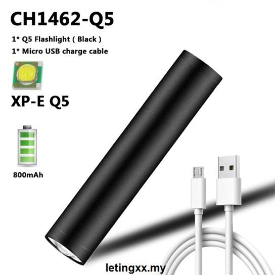 Đèn Pin Led Siêu Sáng 4 Chế Độ Chiếu Sáng Có Thể Sạc Lại T6 18650