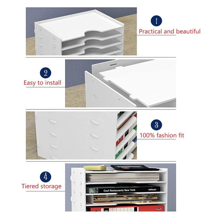 Kệ tài liệu 7 tầng văn phòng FILE ORGANIZER WHITE