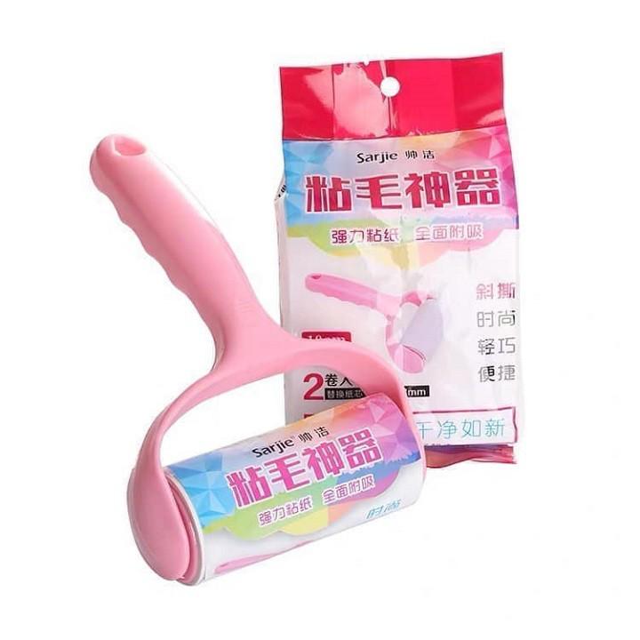 Cây lăn bụi quần áo ghế thảm tặng kèm 2 lõi thay