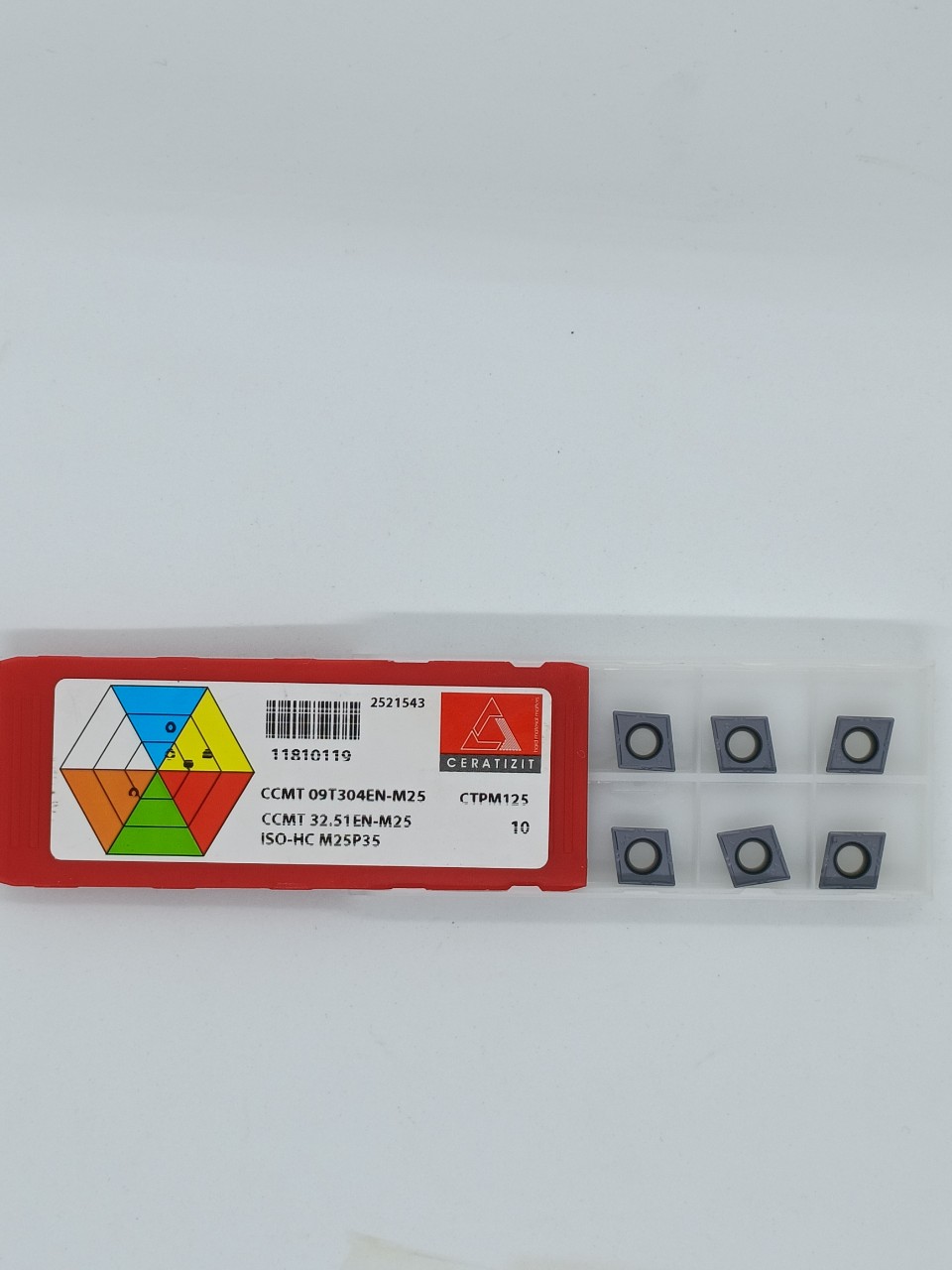 Mảnh dao tiện CCMT 09T304EN - M25-CTPM125-Ceratizit