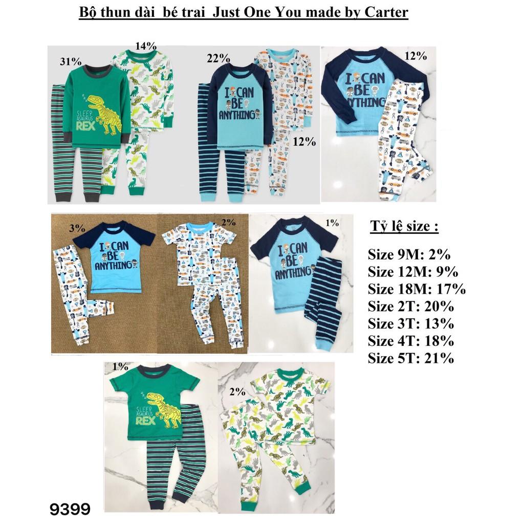 BỘ THUN BÉ TRAI JUST ONE YOU CHO BÉ 9M-5T