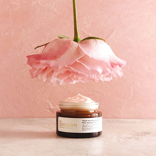 Thạch hoa hồng dưỡng ẩm Cocoon giúp cấp ẩm và nuôi dưỡng da (30ml/100ml) - Hàng chính hãng