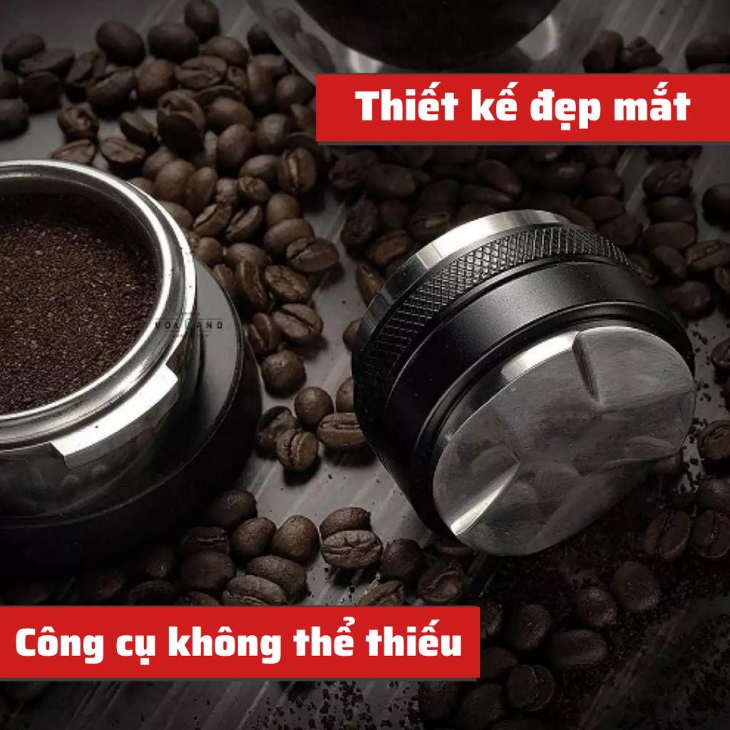 Tamper OCD 58mm hai đầu hình xoáy dụng cụ nén cà phê 3 lưỡi pha Espresso cafe Arabica Inox cao cấp tiện lợi chính hãng