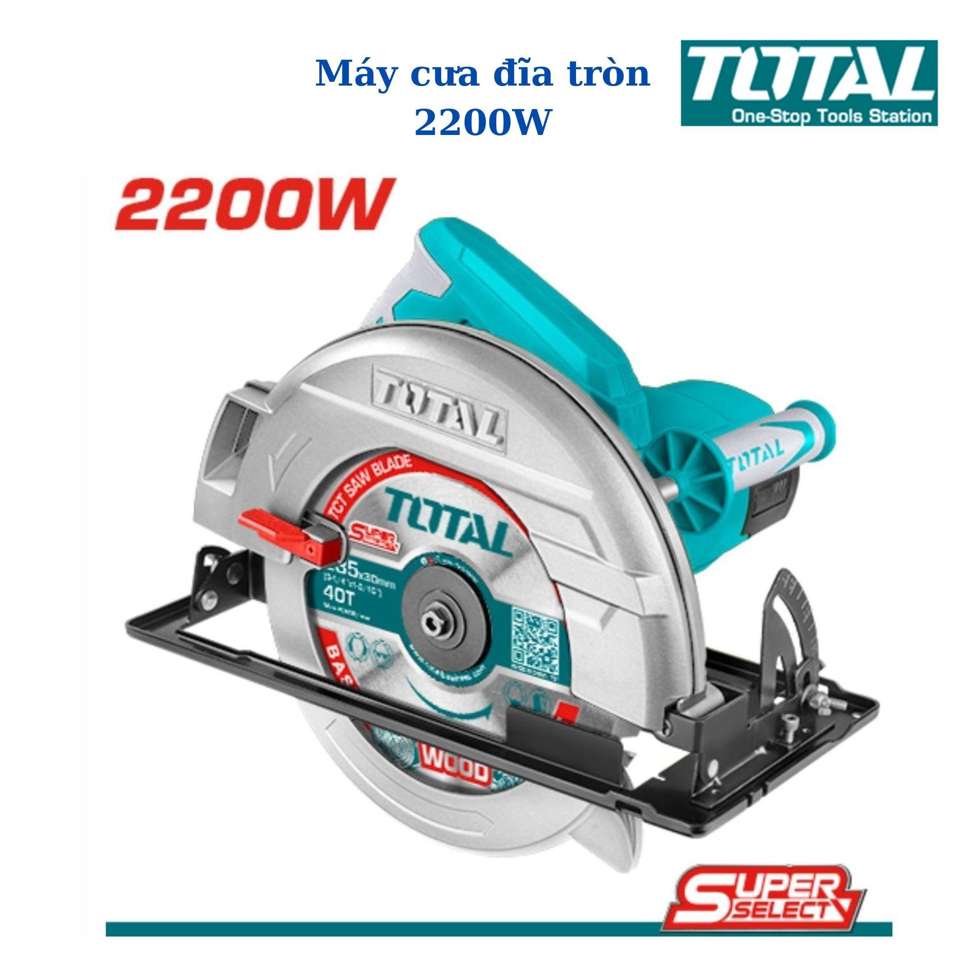 MÁY CƯA ĐĨA TRÒN 2200W TOTAL TS122235622 - HÀNG CHÍNH HÃNG