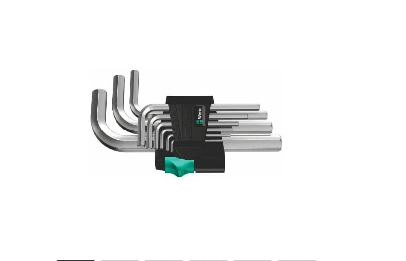 BỘ LỤC GIÁC NGẮN WERA 950/9 HEX-PLUS 5 L-KEY SET – 05021406001