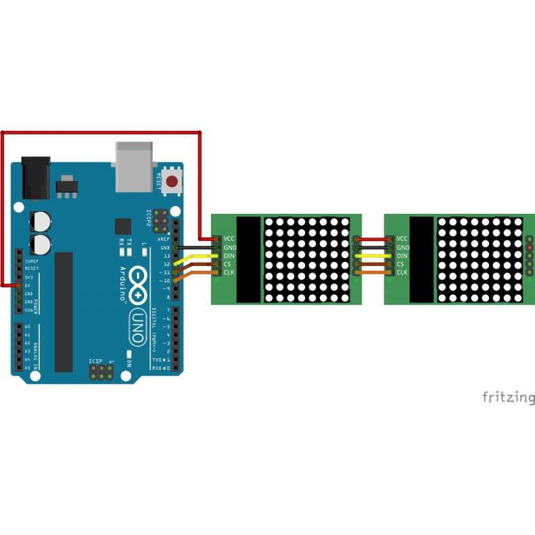 mạch hiển thị 1 Led ma trận MAX7219 (chip cắm)