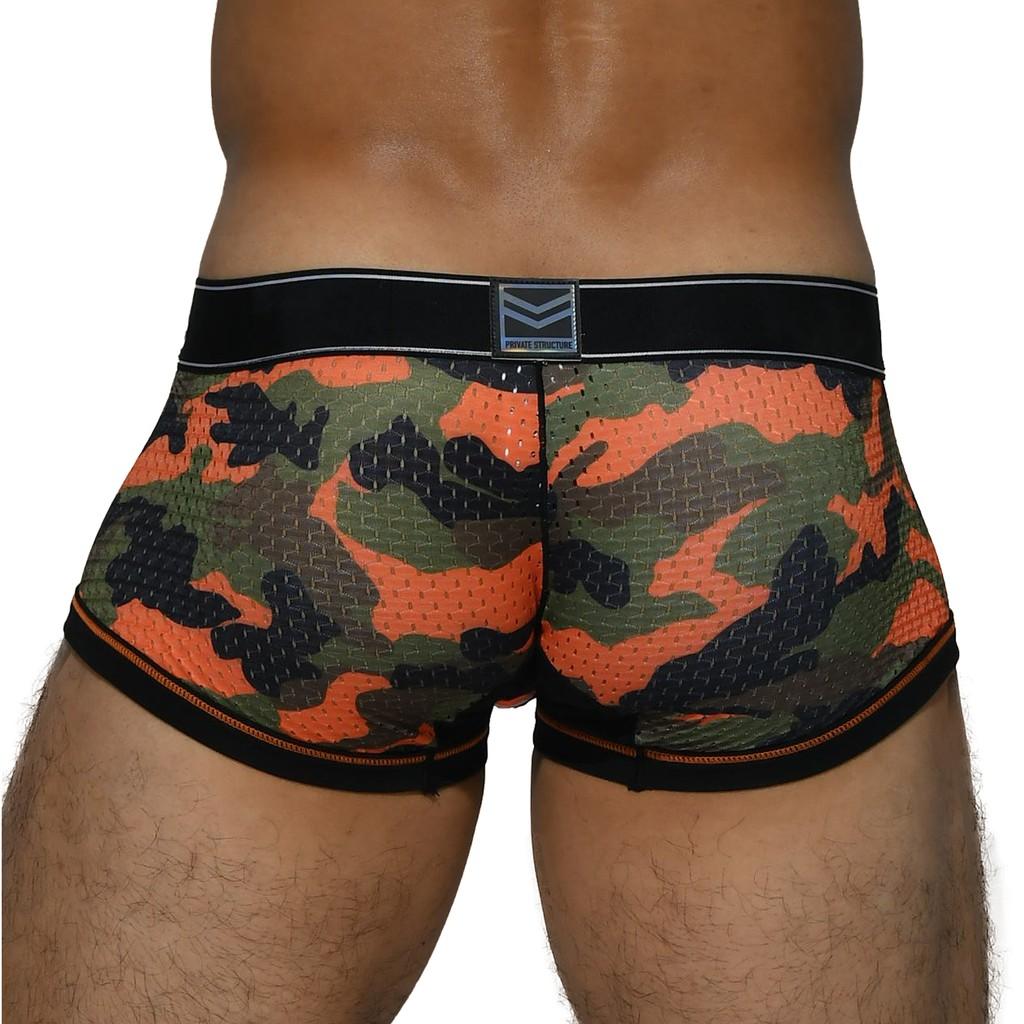 Quần lót nam cao cấp Private Structure họa tiết lính rằn ri Men's Underwear Military Trunk SMUY4021