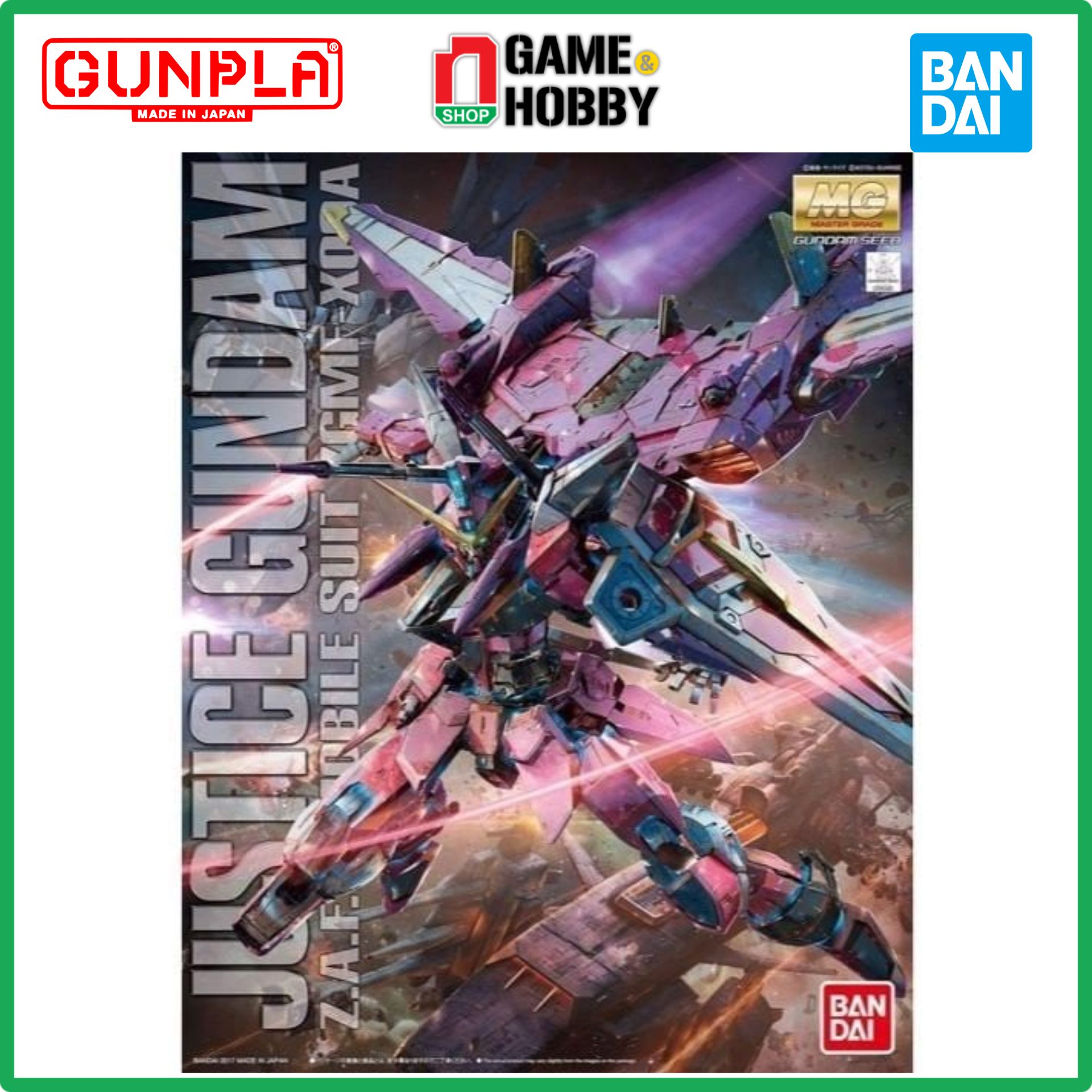 Mô Hình Lắp Ráp JUSTICE GUNDAM (MG - 1/100) - Hàng Chính Hãng