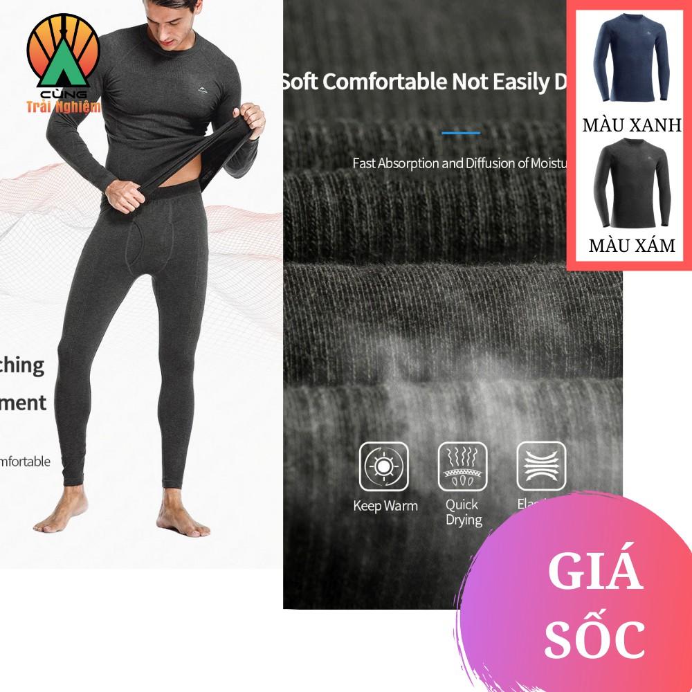 Áo Giữ Nhiệt Sinh Nhiệt HEATMAX Nam Thu Đông NHANH KHÔ Và Khóa Nhiệt Cực Nhanh NatureHike NH19FS023