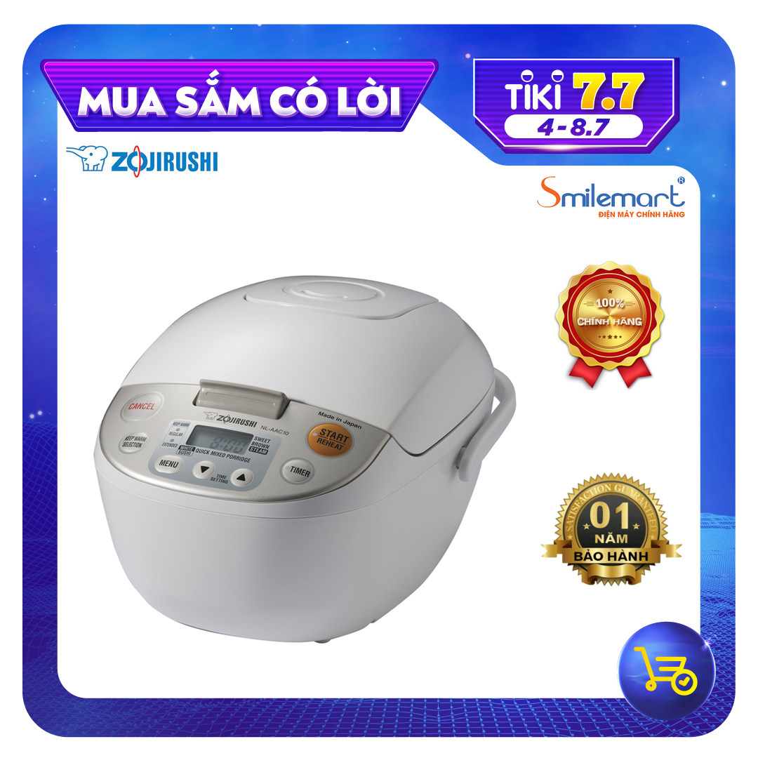 Nồi Cơm Điện Tử Zojirushi ZONC-NL-AAQ18-CA (1.8 Lít) - Hàng chính hãng