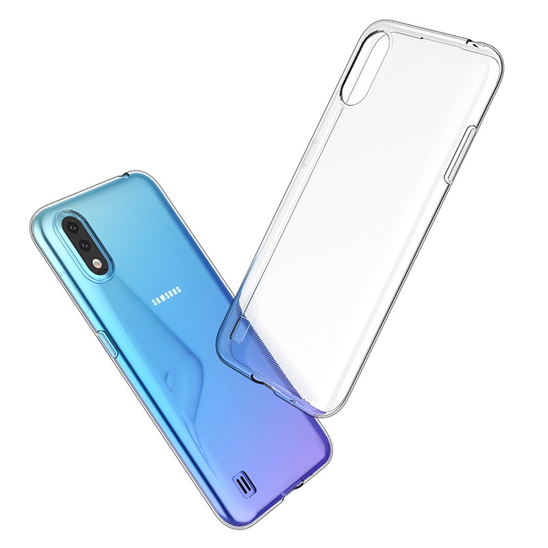 Ốp lưng dẻo silicon cho Samsung Galaxy A01 hiệu Ultra Thin - Hàng nhập khẩu