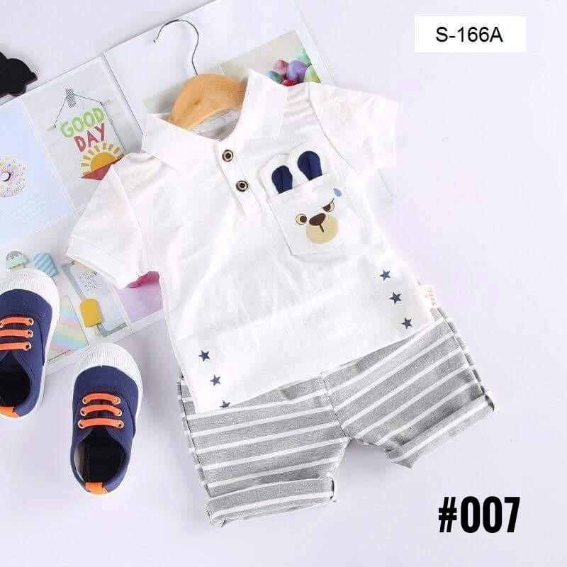 Set bộ cotton túi hình con gấu cho bé 5-20kg BINO KIDS