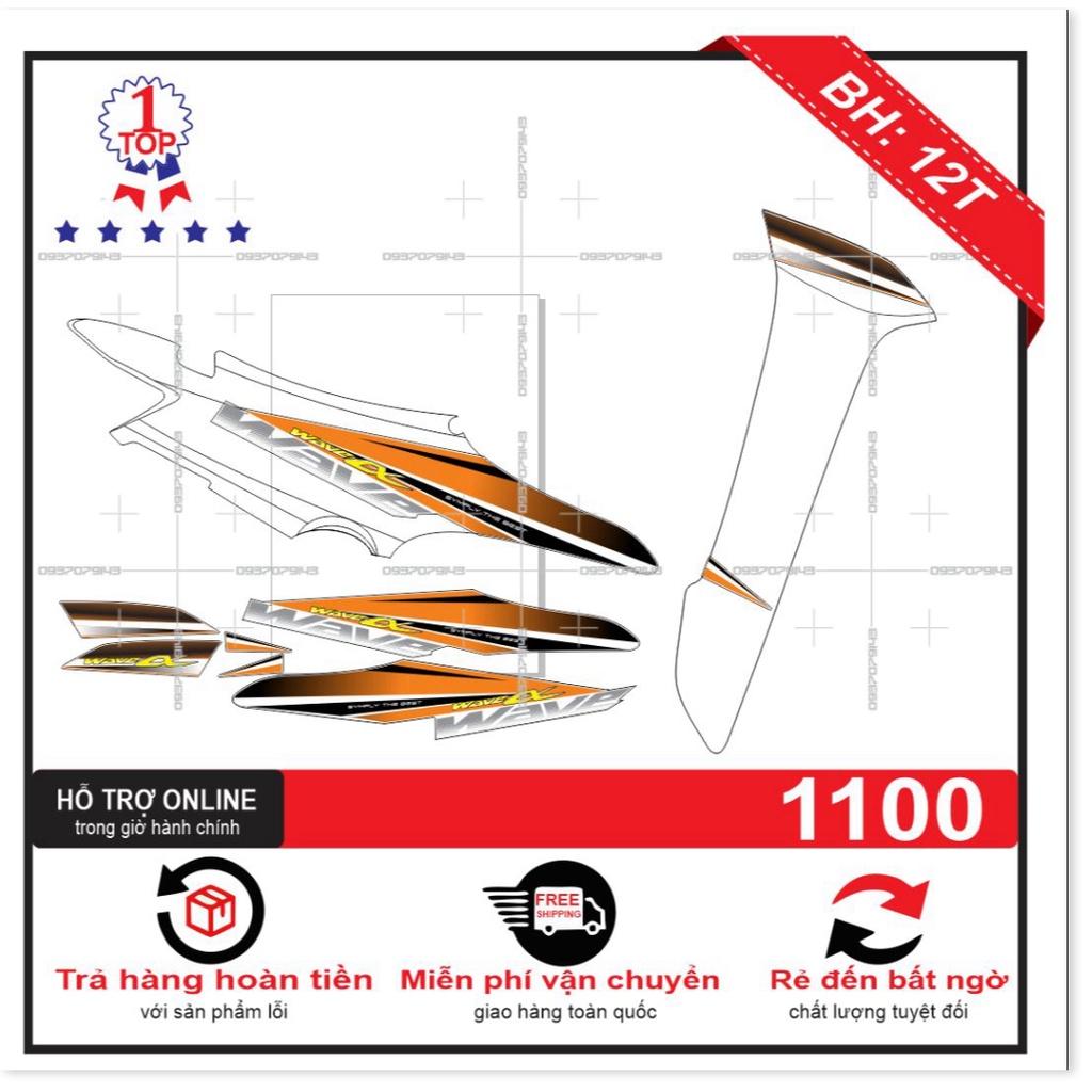 Tem rời wave 2016 cam trắng