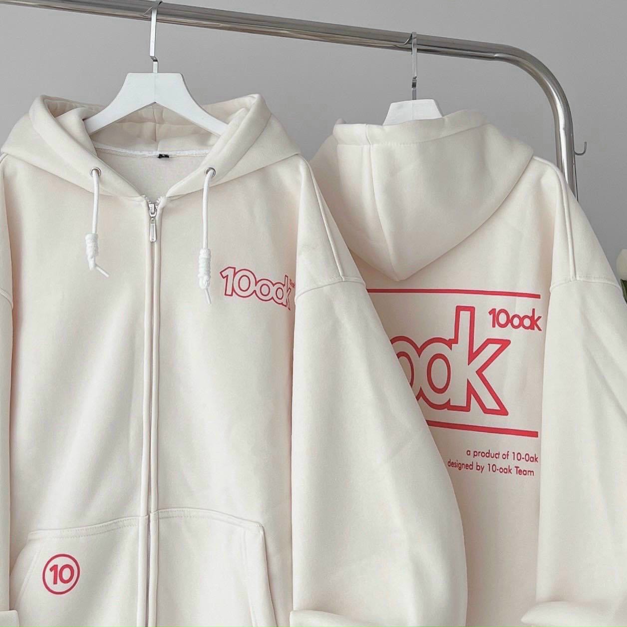 Áo khoác nỉ in "10ook"/ form unisex