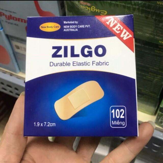 Băng cá nhân Zilgo hộp 102 miếng