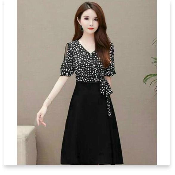 ĐẦM LỤA THIẾT KẾ HỌA TIẾT ĐƠN GIẨN NHƯNG KHÔNG KÉM PHẦN SANG TRỌNG KHÁNH AN STORE