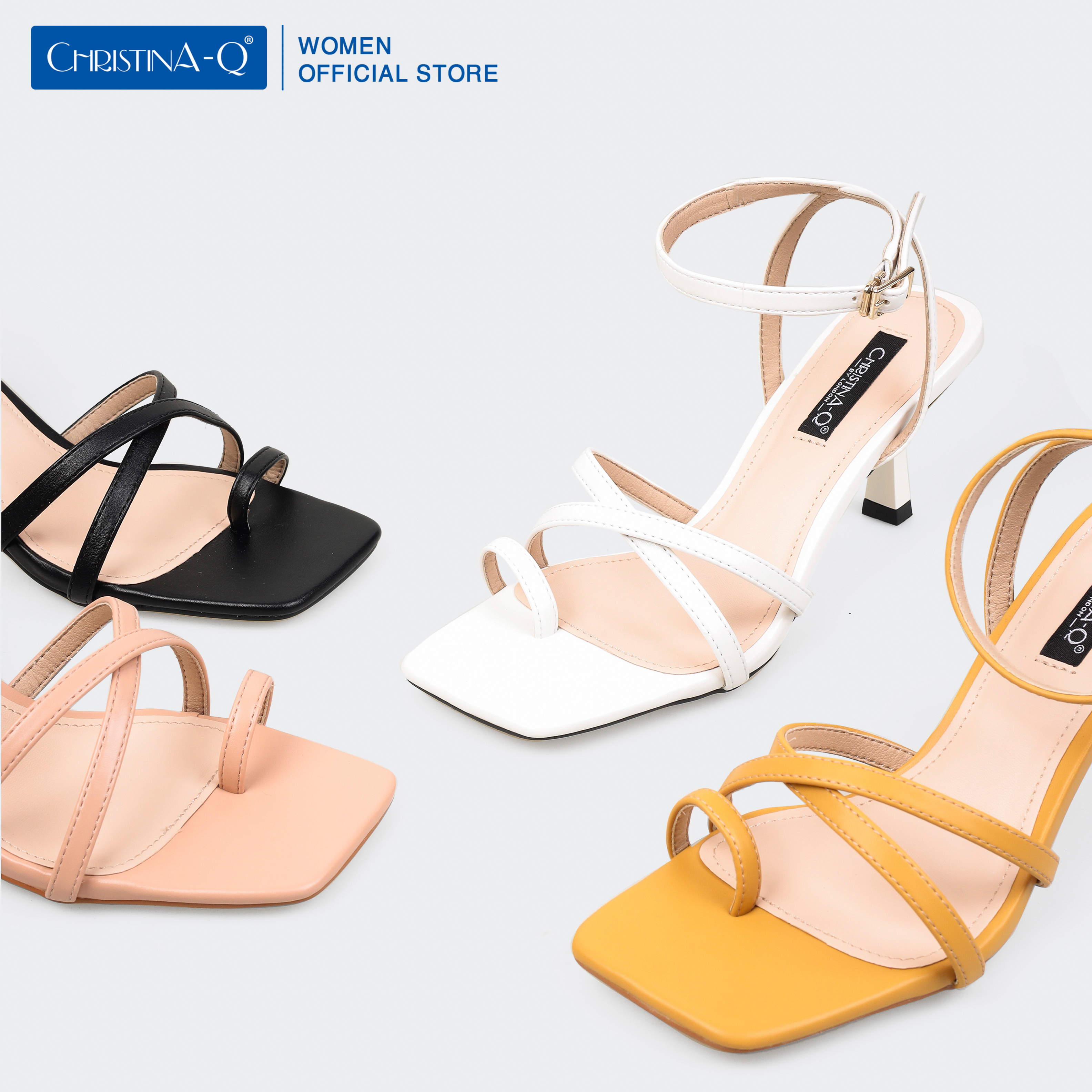 Giày Sandals Nữ Gót Nhọn ChristinA-Q XDN283