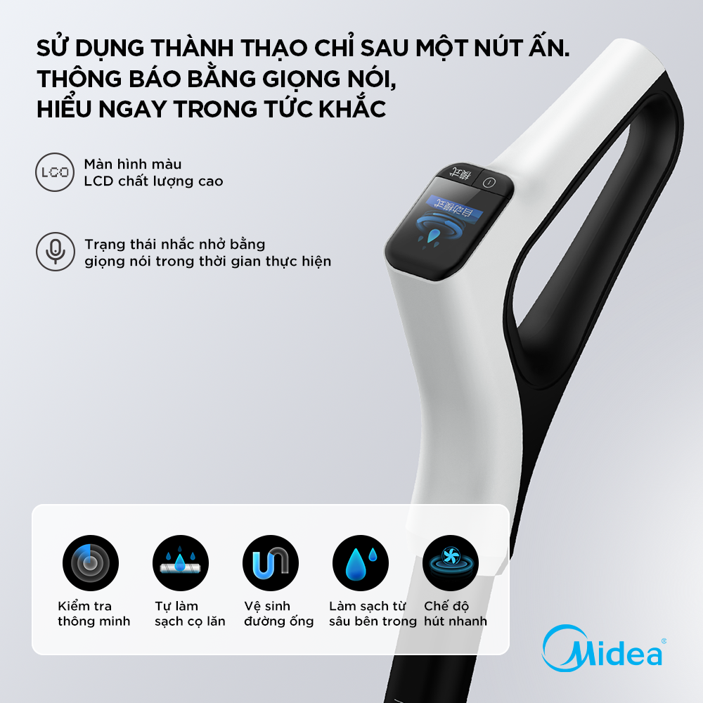 Máy hút bụi lau sàn thông minh Midea MDW- X8 - Hàng chính hãng