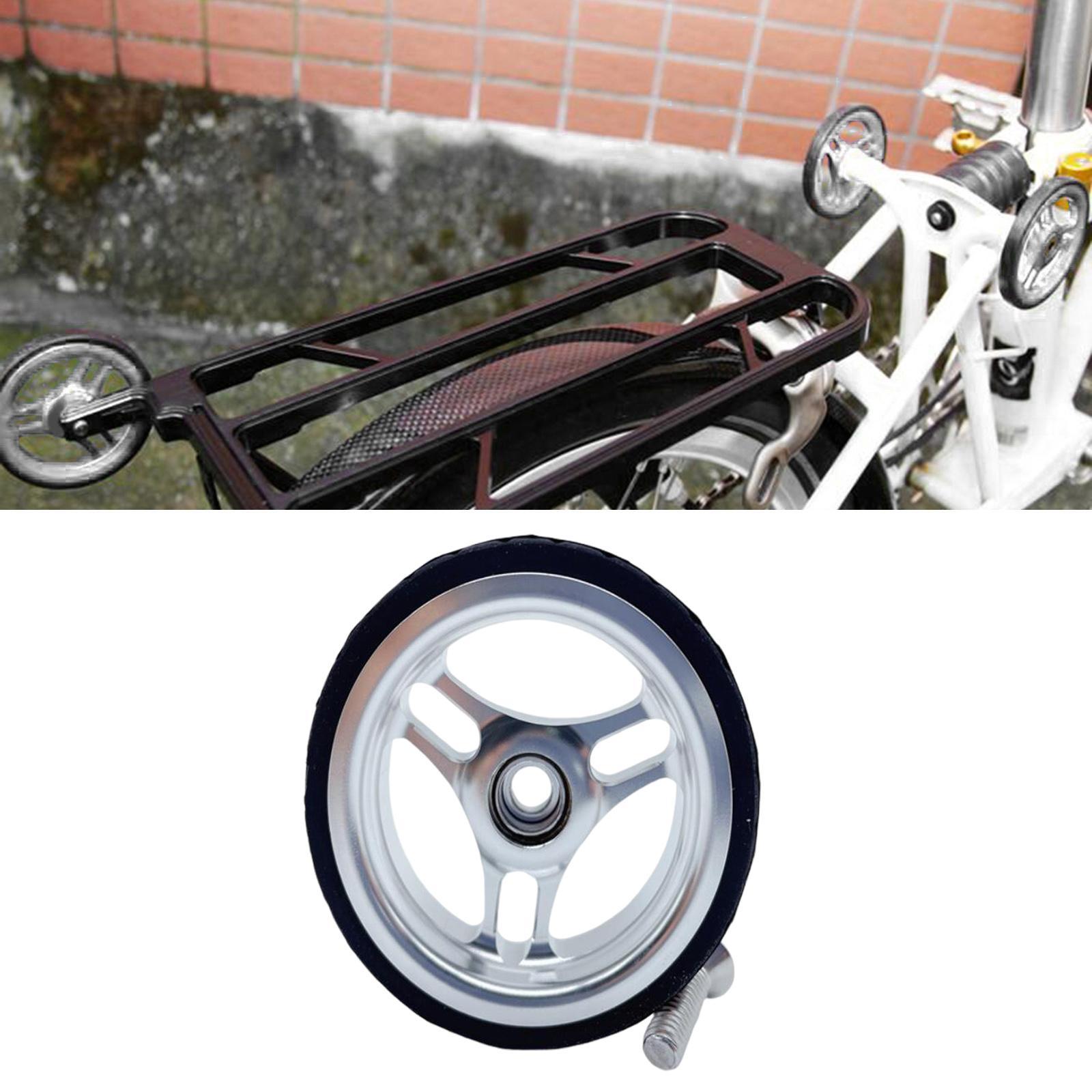 High Strength Folding Bike Easy Wheel Easywheel Bracket Set Sealed Bearing for BMX