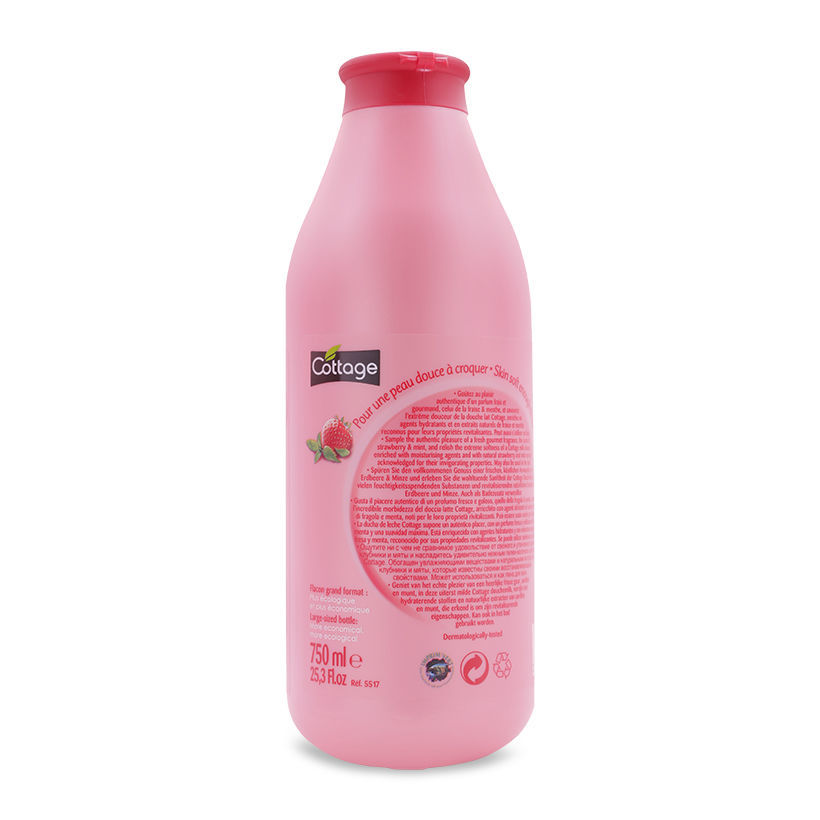 Sữa tắm COTTAGE Strawberry &amp; Mint (hương Dâu và Bạc Hà) 750ml