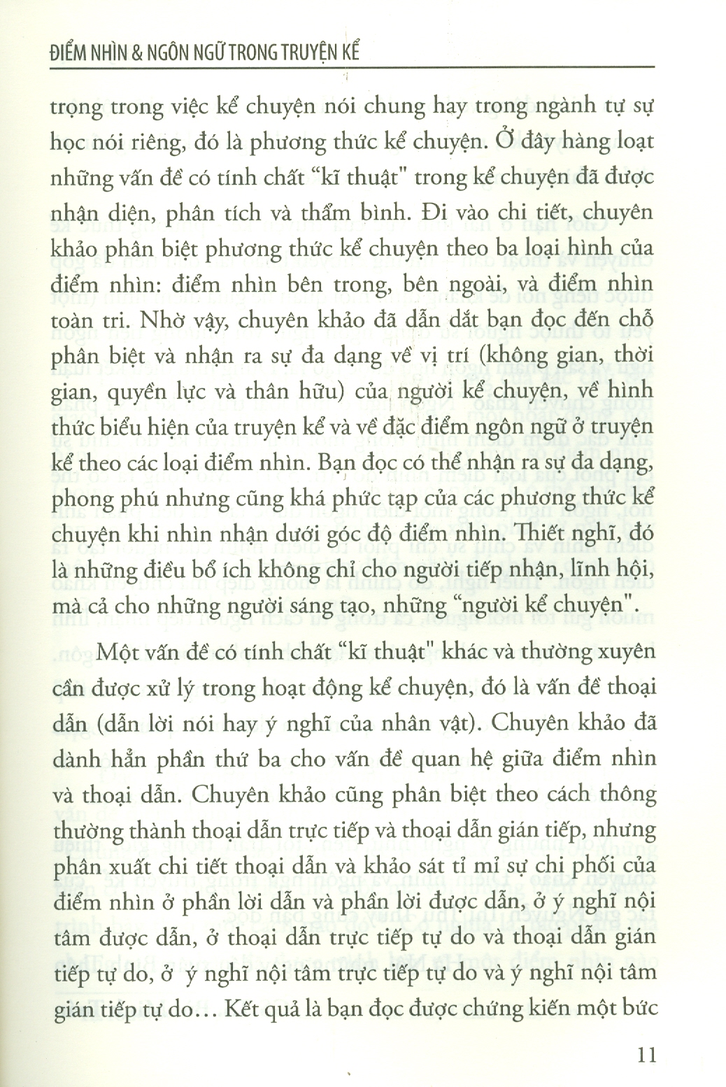 Điểm Nhìn Và Ngôn Ngữ Trong Truyện Kể