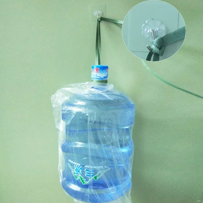 Bộ 25 Móc dán tường, dính tường trong suốt Siêu chắc, siêu chịu lực loại 10kg