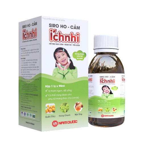 Siro Ho Cảm Ích Nhi - Hỗ Trợ Giải Cảm, Giảm Ho, Sổ Mũi, Tiêu Đờm Cho Trẻ Sơ Sinh, Trẻ Nhỏ, Bà Bầu, Cho Con Bú