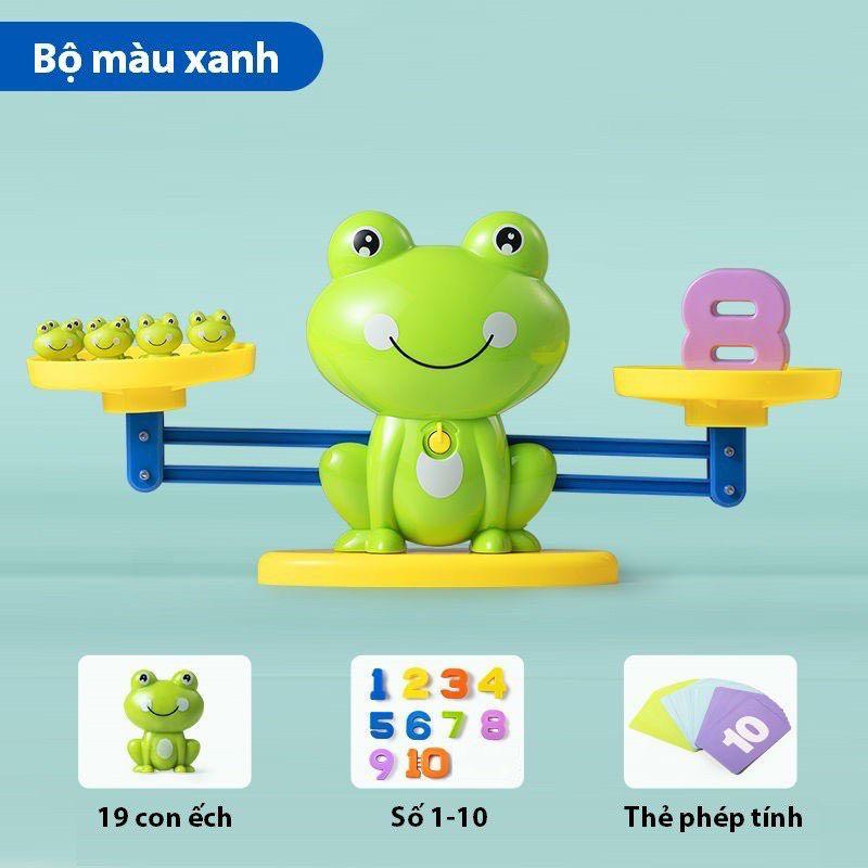 Bộ Đồ Chơi ếch cân bằng, Giúp Bé Say Mê Học Toán, cân khỉ thăng bằng