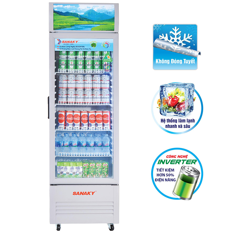 Tủ Mát Sanaky VH-218KL (170L) - Hàng Chính Hãng - Chỉ Giao Tại Hà Nội