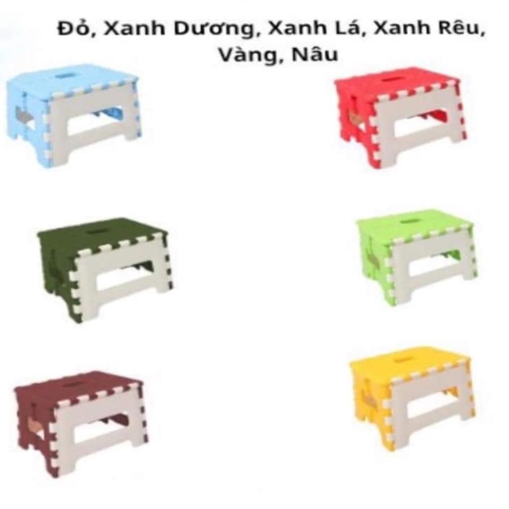 Ghế Nhựa Xếp Gấp Gọn Song Long cao 22cm siêu chắc siêu bền