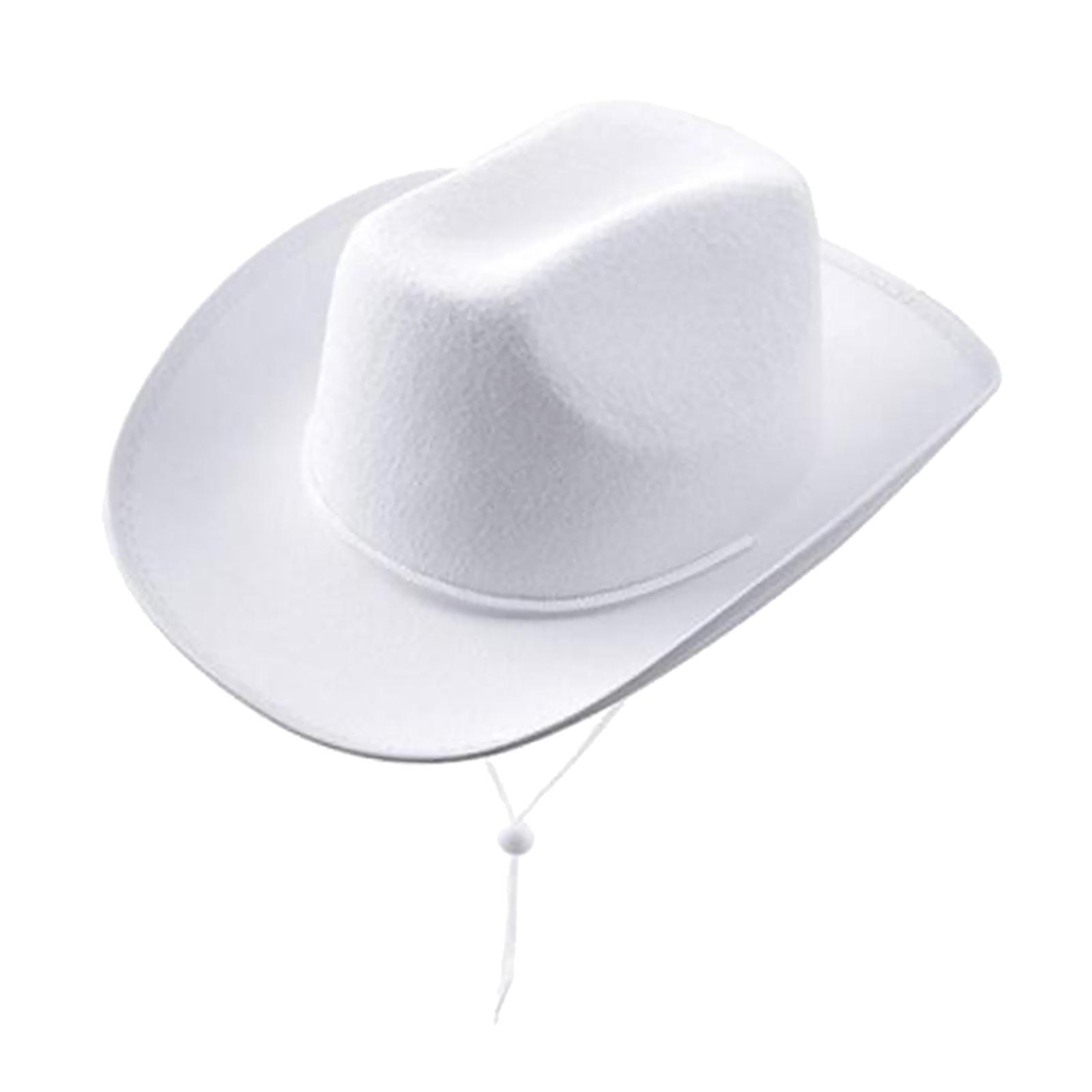 Cowgirl Hats Western Cowboy Hat Decorative Fashion Wide Brim Hat Jazz Hat for Wedding Music Festival Unisex Adults Performance Men Women