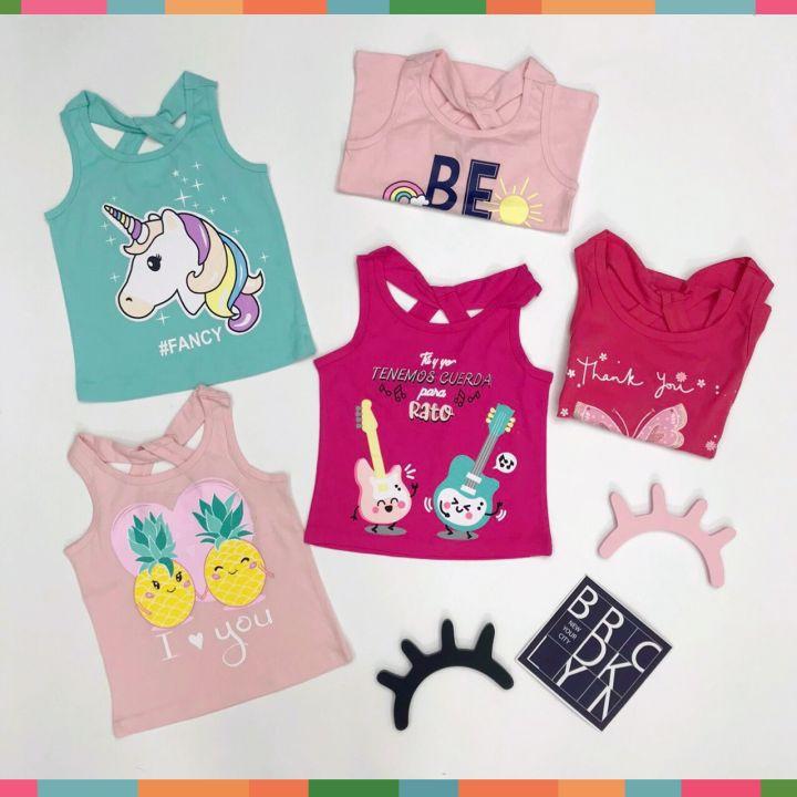 Áo Ba Lỗ Bé Gái, Size 1-10, Chất Cotton Xuất Dư,Hàng Made In Vn, Hình In Đẹp, Áo Dây Quai Chéo Độc, Lạ