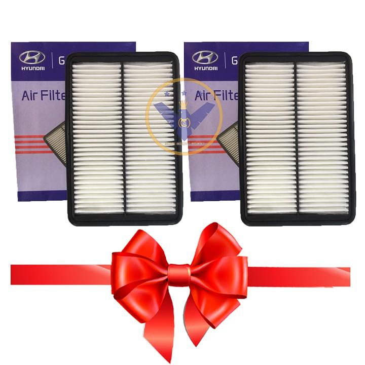 COMBO 2 chiếc lọc gió động cơ 'Hyundai Santafe, Sonata, Kia Sorento, Optima