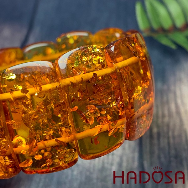 Vòng Hổ Phách Balan Cognac đặc biệt cao cấp Hadosa