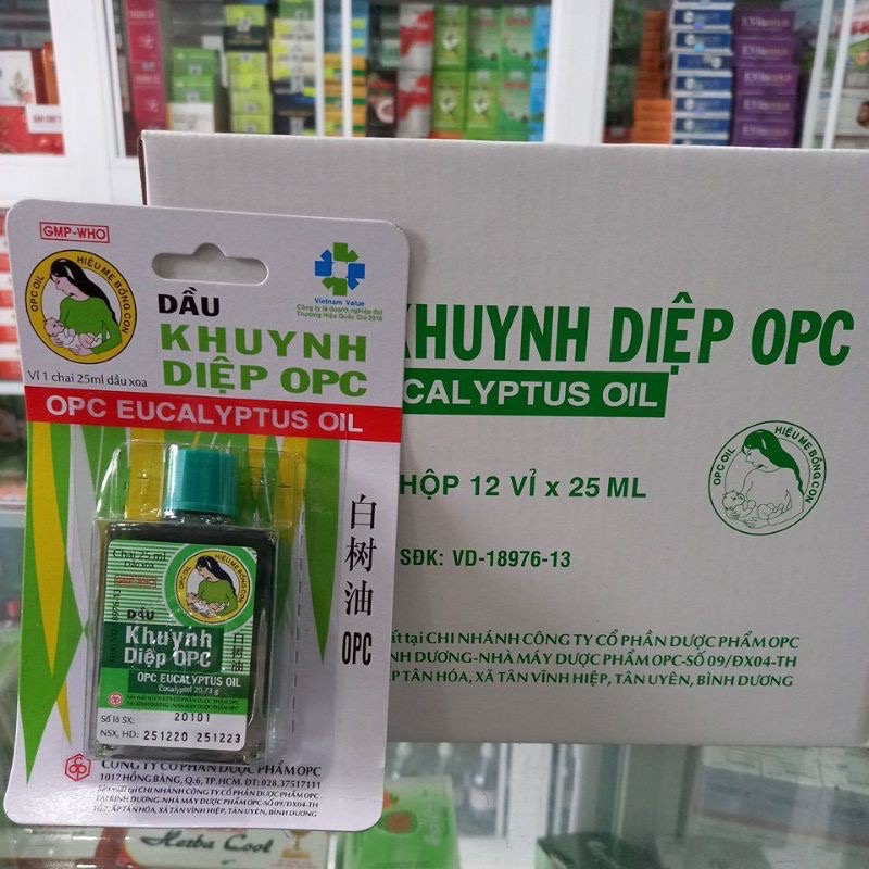 Dầu khuynh diệp OPC 25ml - Nhãn hiệu Mẹ Bồng Con