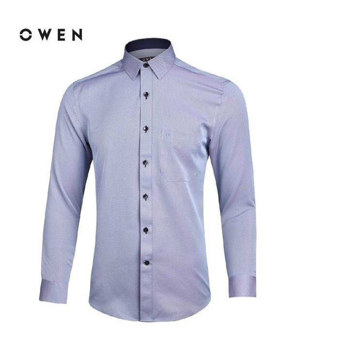 OWEN - Áo sơ mi dài tay Owen màu tím AS 90587
