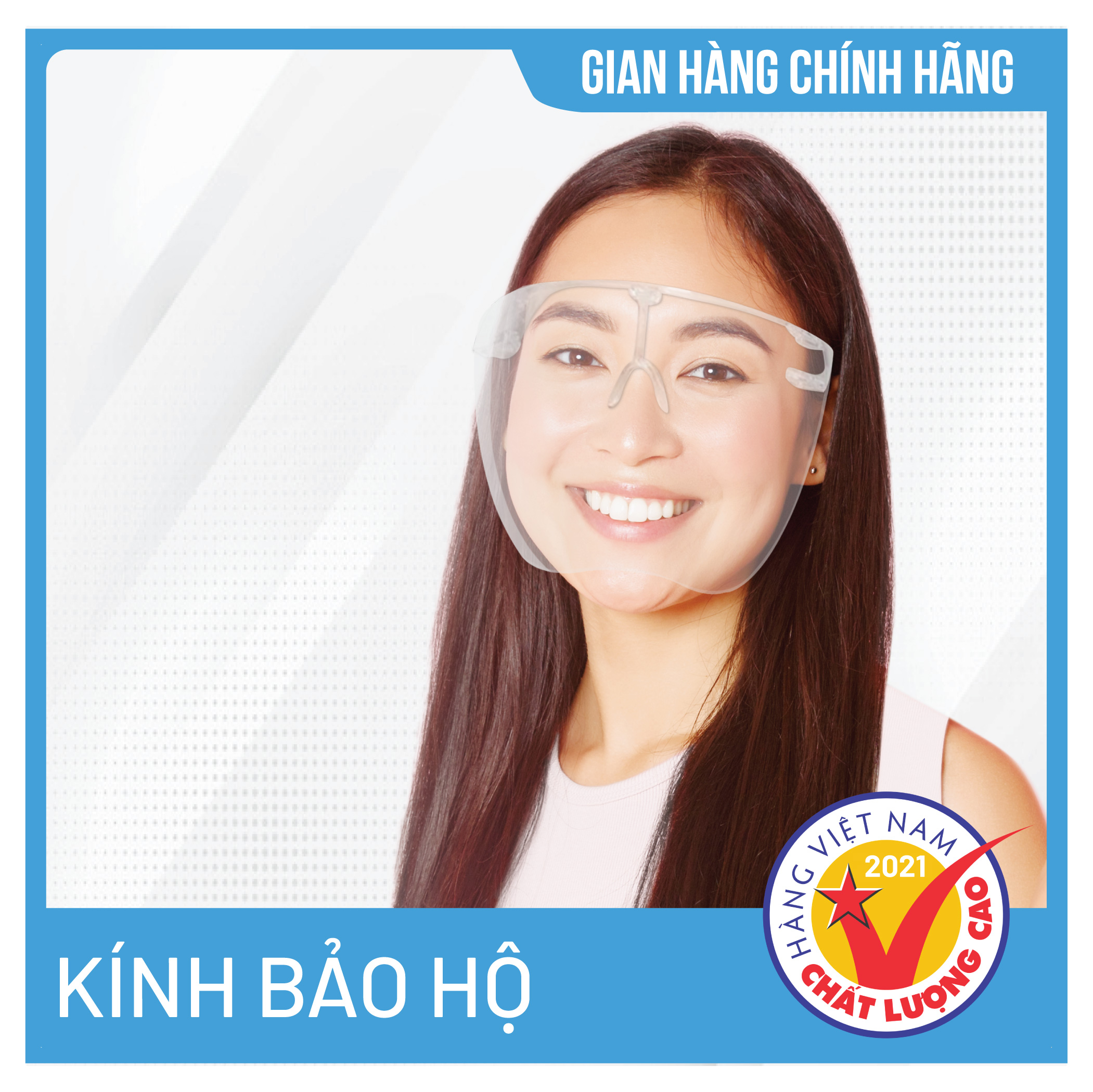 Kính chống giọt bắn cao cấp Asia - Face Shield - Phòng dịch covid, Chống khói bụi, Chống đọng sương, Bảo vệ mắt -  Đủ màu sắc