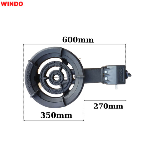 Bếp ga công nghiệp-Bếp gas công nghiệp WINDO-MODEL:280C Hàng Chính Hãng