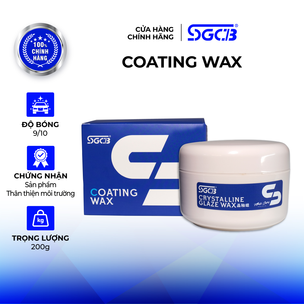 Sáp SGCB Phủ Bóng Sơn Xe Ô Tô Coating Wax SGD022
