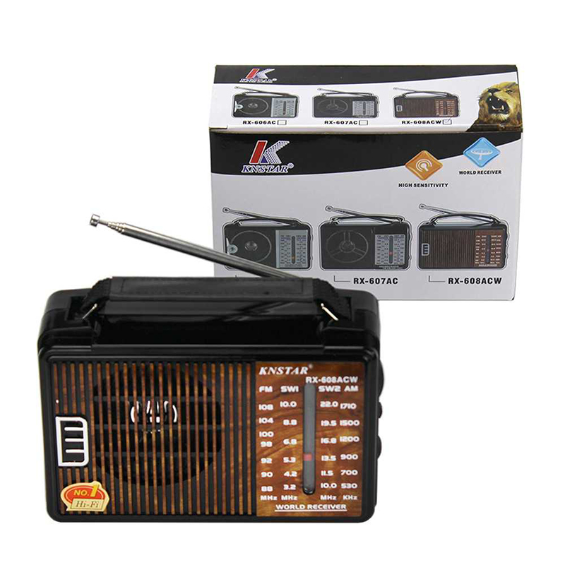 Đài radio nghe FM KNSTAR RX-608ACW 4 Băng tần Hàng Chính hãng