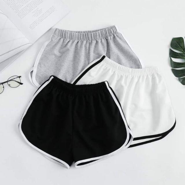 Combo 2  quần đùi mặc nhà, Quần Short 100% thun Poly co giãn 4 chiều Hết Màu Xám