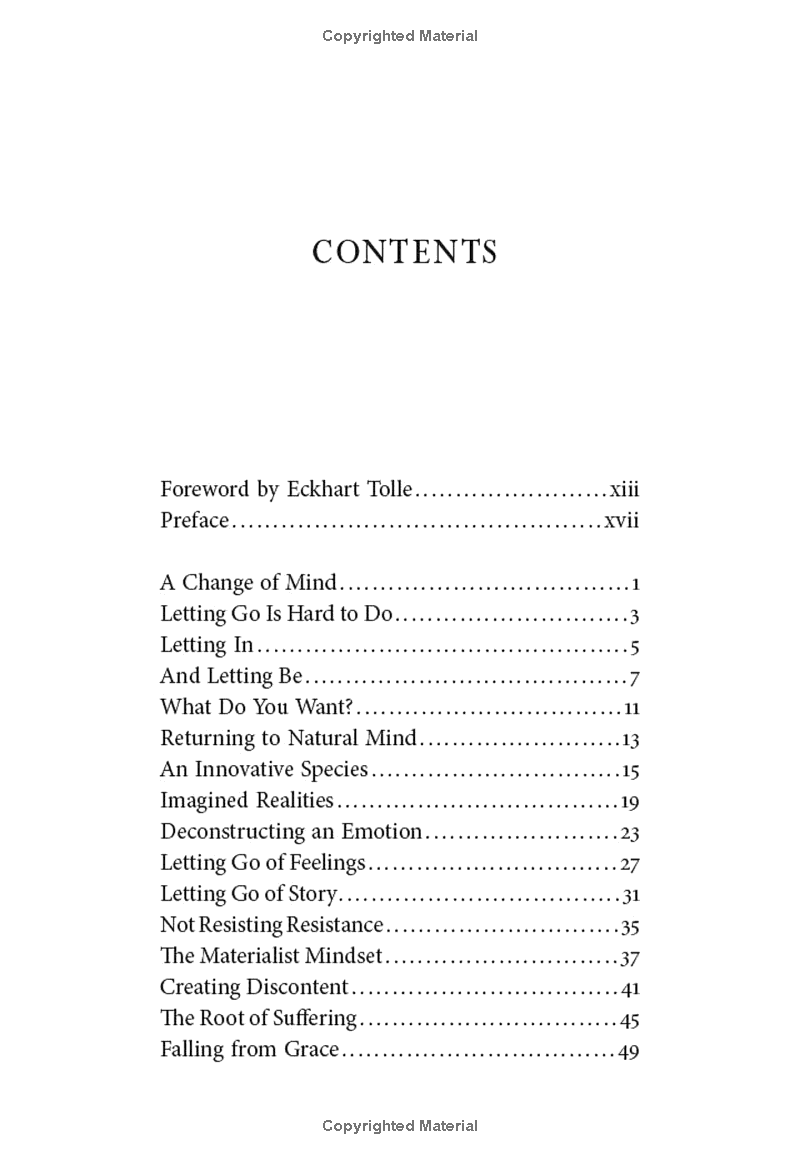 Letting Go Of Nothing: Relax Your Mind And Discover The Wonder Of Your True Nature (An Eckhart Tolle Edition)