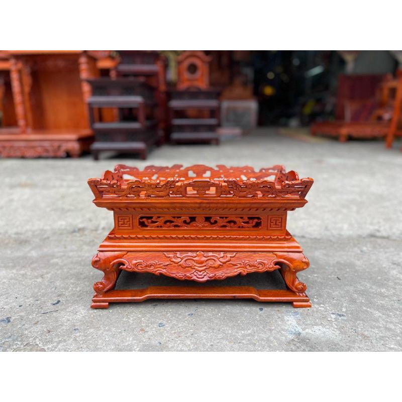 Đế đài nước đục rồng gỗ hương cao cấp